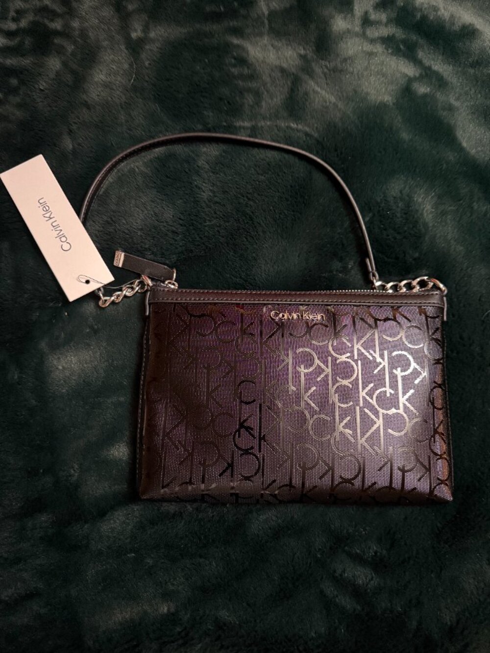 Calvin Klein Black Monogram Shoulder Bag – Brand New w/ Tags
